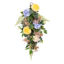 Cottage Garden Swag Artificial Floral, 25"H