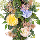 Cottage Garden Swag Artificial Floral, 25"H