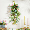 Palm Beach Swag, Artificial Bright Butterfly Floral, 25"H