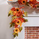 Harvest Blossom Swag, Autumn Sunflower, 24"