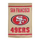 Embossed Suede Flag, House Size, San Francisco 49ers,13es3826