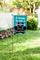 Paw Prints Garden Burlap Flag,14b3731bl