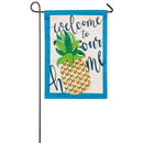 Welcome to Our Home Pineapple Garden Burlap Flag,14b8523