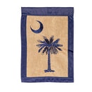 South Carolina Palmetto Garden Burlap Flag,14b9035