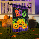 Boo Jack-o-Lanterns Garden Textured Suede Flag,14es10514