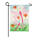 Dragonflies Quilled Look Garden Linen Flag,14l8894bl