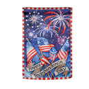 Independence Day Fireworks Garden Lustre Flag,14lu10877