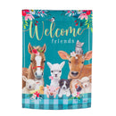 Sweet Farm Friends Garden Suede Flag,14s10643