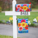 Spring Gerbera Bouquet Garden Suede Flag,14s10851