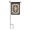 Cambridge Monogram Garden Applique Flag, Letter G,169004g