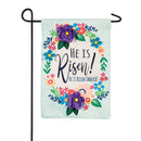 He Is Risen Floral Garden Applique Flag,169030