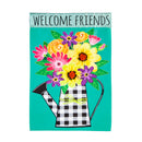 Buffalo Check Watering Can Garden Applique Flag,169251sa