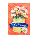 Jar of Lemons and Florals Applique Garden Flag,169797