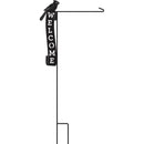 Cardinal Welcome Laser Cut Garden Flag Stand,20156