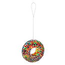 9.25"D Acrylic Circle Feeder, Rainbow Mosaic Glass,2bf7093