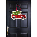 Christmas Tree Truck Hooked Door Decor,2dhp1606