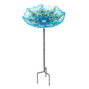 Birdbath on Stake, Peacock,2gb209