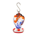 Mutli-Color Speckle Glass Hummingbird Feeder, Finial Shape,2hf301