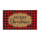 Buffalo Check Christmas Coir Mat,2rm793