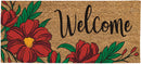 Spring Floral Welcome Flocked Sassafras Coir Switch Mat,2rmc1281lm