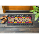 Floral Framed Welcome Kensington Switch Mat,2rms750