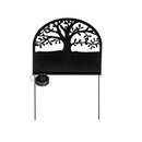 Solar Staked Metal Yard Sign with Numbers, Tree,2sp7077