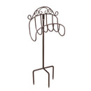 Wrought Iron Hose Holder with Ground Stake - Gunmetal,47m3013