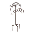 Wrought Iron Hose Holder with Ground Stake - Gunmetal,47m3013