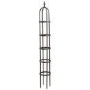7' Powder-Coated Steel Garden Obelisk Bronze,47m3015