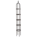 7' Powder-Coated Steel Garden Obelisk Bronze,47m3015