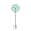 75"H Wind Spinner, Blue and Purple Calla Lilies,47m3031