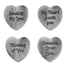 Heart Token, 4 Designs, 12 of each, 48 pcs total,7wt045