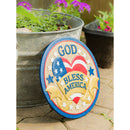 10" Garden Stone, God Bless America,84g3314
