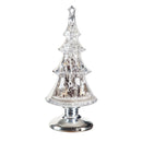 18" LED Musical Tree with Winter Scene Tabletop Decor,8led546